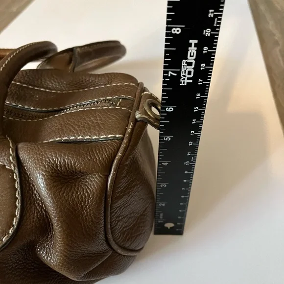 RARE Y2K Vintage Marc Jacobs Leather Barrel Bag Purse Brown - Picture 5 of 12